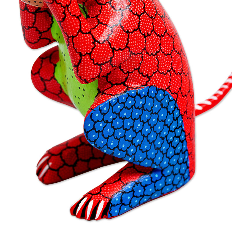 Sculpture singe dans le chaos Alebrije