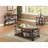 2-Shelf Glass Top End Table