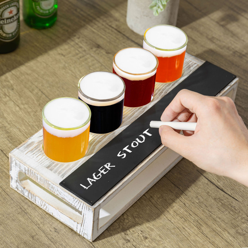 4 Piece 207ml Shot Glass Set, White
