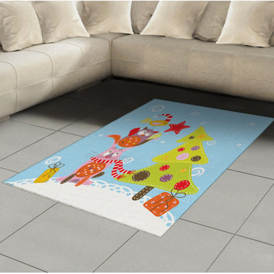 Tapis décoratif en fibres à haute densité pour animaux