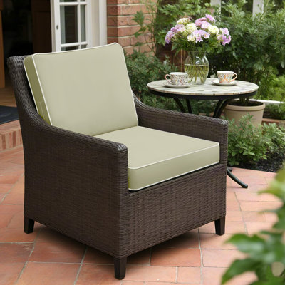 Ensemble de 2 coussins de siège d'extérieur imperméables de 19 x 19 x 3 pouces pour meubles de patio