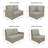 Henri 116" W Outdoor L-Shaped Sectional with Sunbrella Cushions-2070481164
