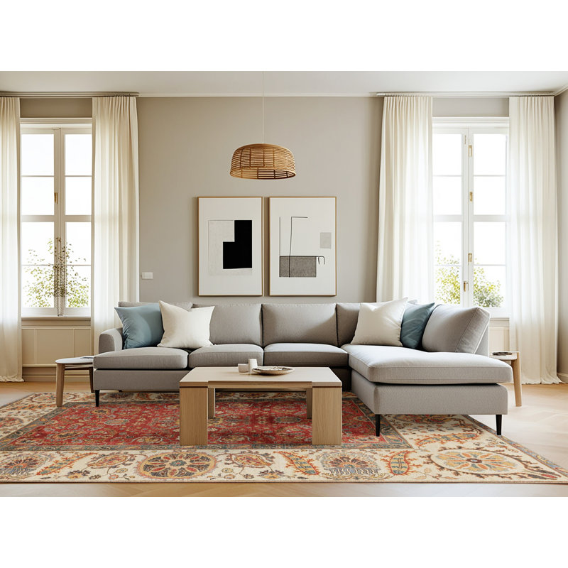 Abstract Indoor Rug, Rectangle 8' x 12'