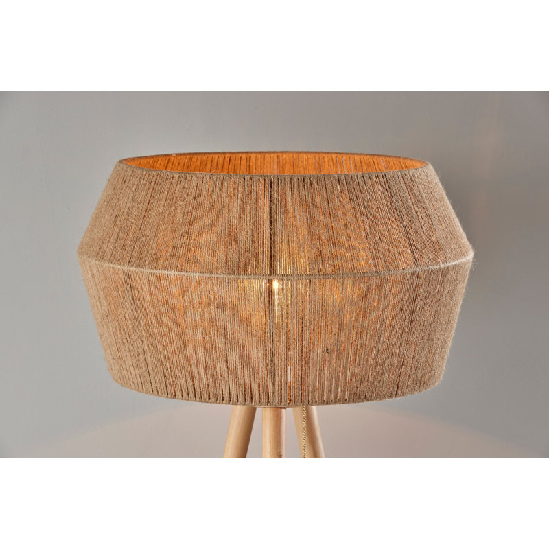 Isona 61'' Tripod Floor Lamp, Natural