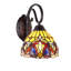 Applique murale 1 lumière Lark Manor ™ de style victorien Abdeslam Tiffany de 8 po de large