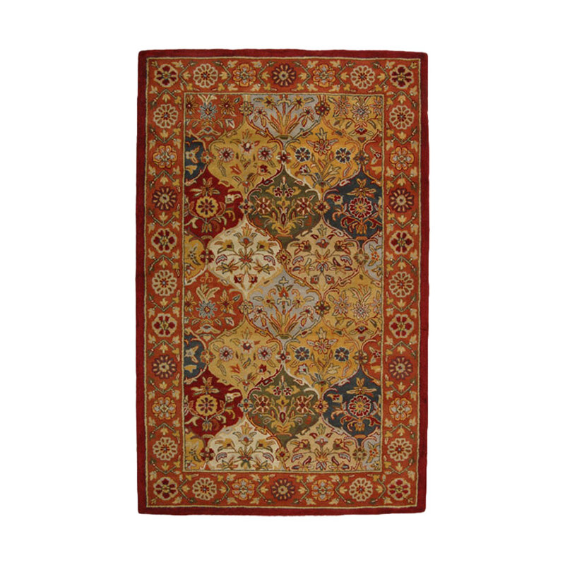 Tapis en laine touffeté à la main Balthrop, Rectangle de 3 pi x 5 pi