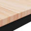 Solid Wood Top Metal Base Dining Table-575171713-575171712-575171715