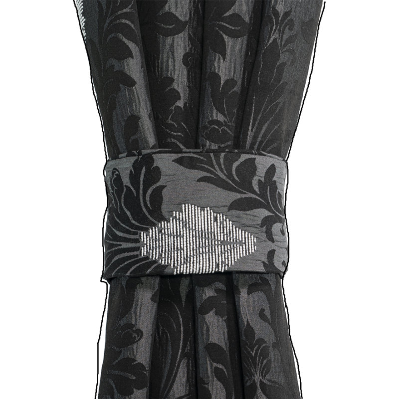 Derzon Room Darkening Curtain Pair, Black, 228cm Width x 137cm Drop