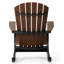 Chaise berçante Benno Adirondack, noire-130678438