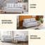 2 Seater Linen Sofa-1517586991