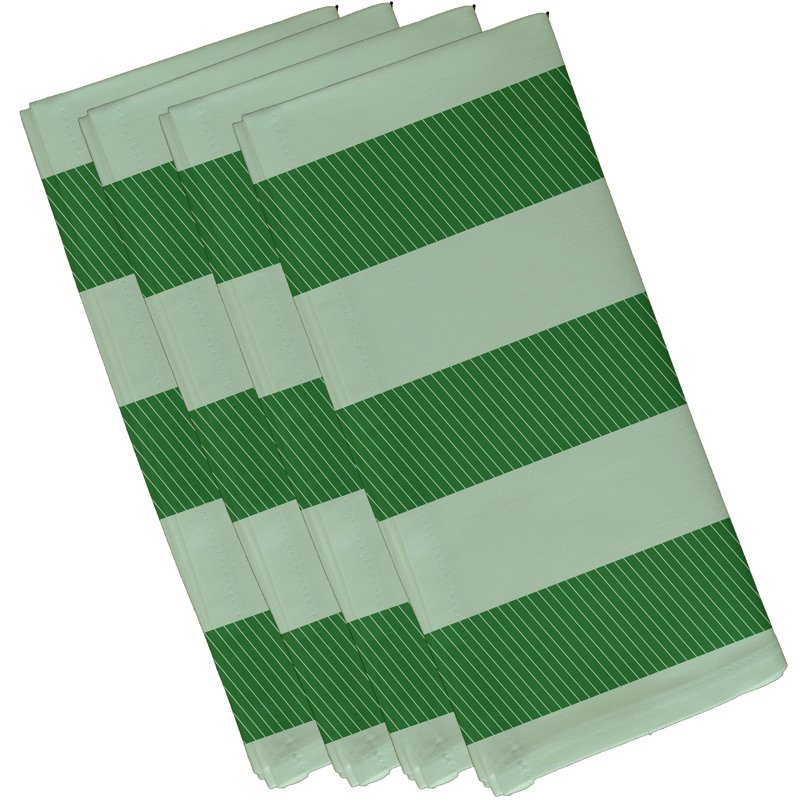 Ensemble de serviettes 4 pièces Goddard, L 18 po x L 18 po, Vert feuille