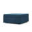 Navy Blue Tufted Waffle Stitch Storage Ottoman with Lift-Top Lid - 31 Inch Square Fabric Footrest for Living Room