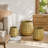 Set of 3 Distressed Metal Planters