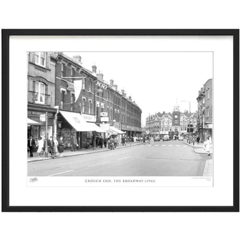 Crouch End, The Broadway C1965 by Francis Frith - Single Picture Frame Print, 28cm H x 36cm W x 2.3cm D