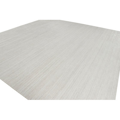 Handmade Oushak Silk Striped Area Rug
