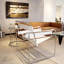 Fauteuil d'appoint Torvehallerne avec structure en acier inoxydable - Design moderne, sièges confortables-1697916667