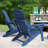 Plastic Folding Adirondack Chair with Adjustable Backrest-1633152390
