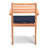 Universal Dining Arm Chair Cushion - Canvas Charcoal-2047571923