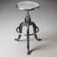 Parnell Swivel Adjustable Bar Stool with Metal Frame