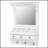 Floating Makeup Vanity With Large Mirror, Wall-Mounted Storage With Drawers, Pockets & Hooks For Small Spaces