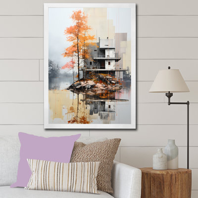 Lakeside House Autumn Leisure II, reproduction d'art sur toile