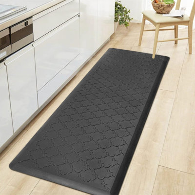 Tapis de cuisine uni en PVC