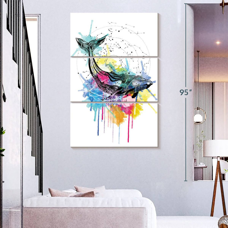 Brampt Whale, 74" H x 48" W