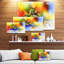« abstract color », fleur de fleur, impression sur toile tendue-26193366