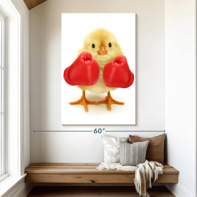 Ketti Funny Boxer Chick, 51" H x 34" W