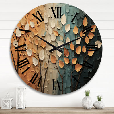 Horloge murale en bois massif