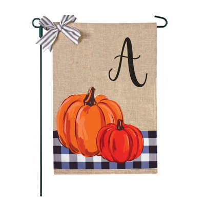 Monogramme Buffalo Check Pumpkins