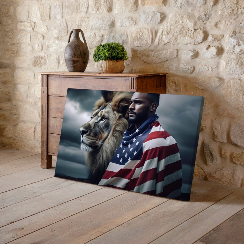 Reproduction d'art sur toile, "Dramatic", H 18 po x l 24 po