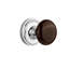 Classic Rosette with Brown Porcelain Door Knob-780870943-780870948