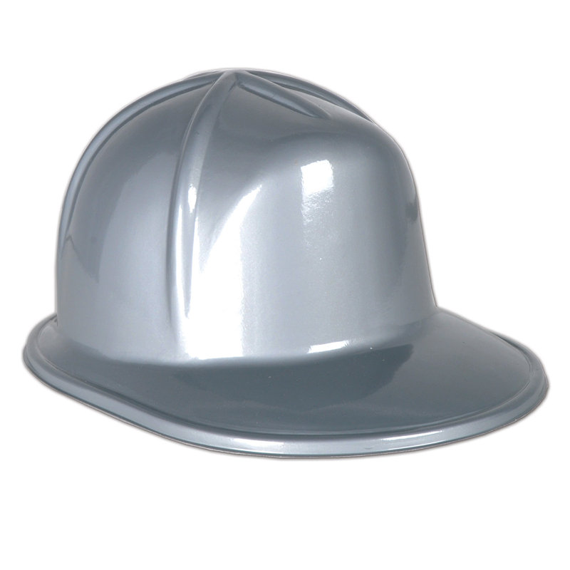 Casque de construction en plastique, Argent argent