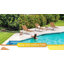 Très grande chaise longue d'extérieur réglable en plastique avec roulettes HDPS-82772069