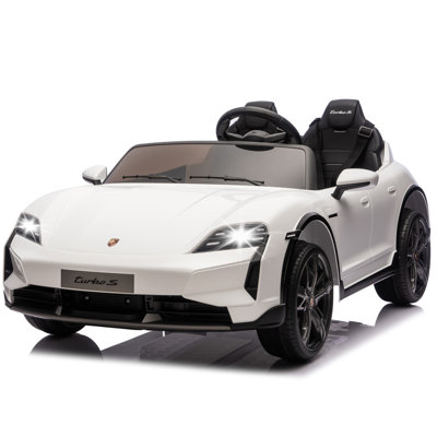 Licensed Porsche Taycan Turbo S 24v Battery Powered Kids Ride On Car Toy With Remote Control