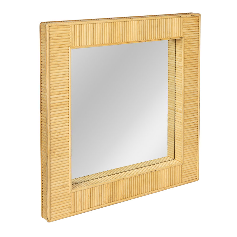Miroir mural Bamboo, Naturel