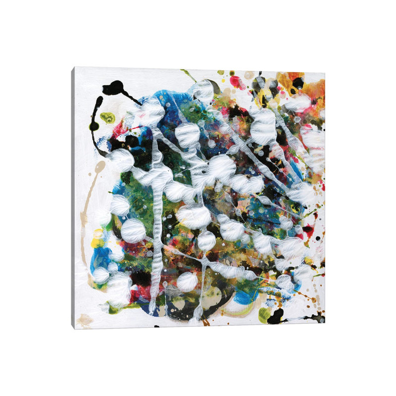 Pollock's Party II by Jodi Fuchs - Wrapped Canvas Painting, 30.48 cm H x 30.48 cm W