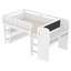 Lit mezzanine simple bas avec bureau, bibliothèques, boîtes de rangement et tableau noir pour une utilisation compacte et multifonctionnelle dans les chambres d'enfants-1723365433-1723365438