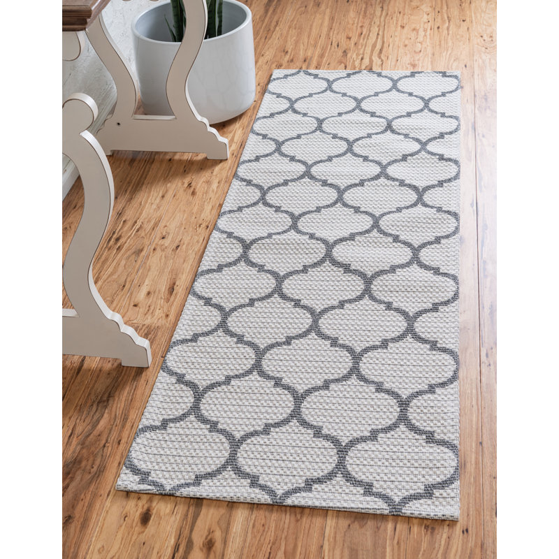 Vercher Cotton Geometric Indoor Rug, Runner 2' x 7'10"