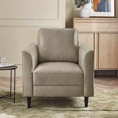 Logi Fabric Occasional Armchair - Upholstered Modern Minimalist Boxy Style