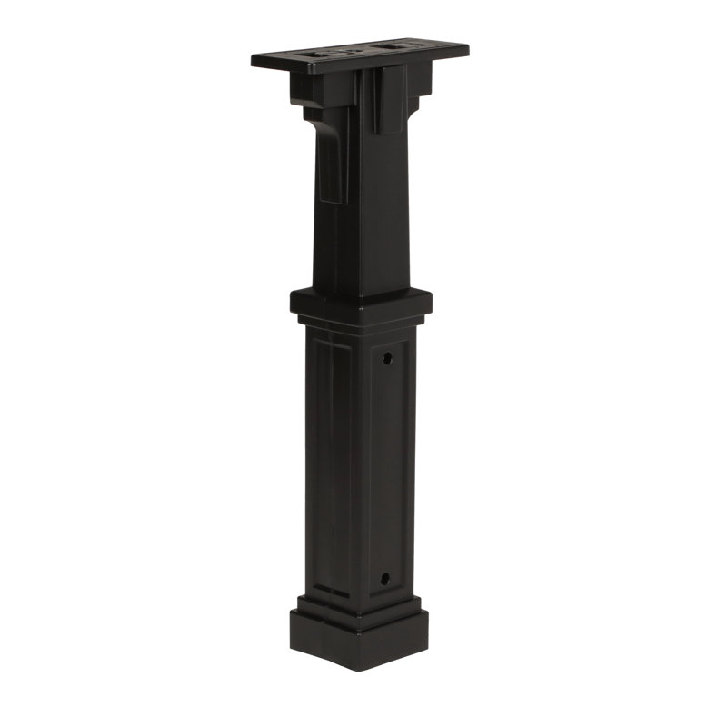Grand Haven Plastic Mailbox Post, Black