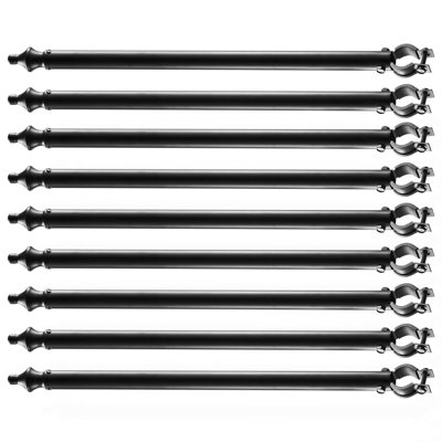 9Pack 27.4 in Galvanized Steel Chain Link Fence Extender for 1.3"-1.5" Top Rail