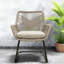 Fauteuils de patio Spring Comfort, ensemble de jardin moderne en rotin d'acier