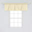 Cantonnière Ambesonne, paquet de 2 losanges simples, jaune pâle et blanc-100787574