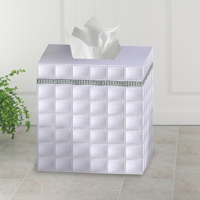 Housse pour boîte à mouchoirs Giraffe Boutique, Blanc