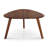 Triangular 2-Piece Walnut Wood Nesting Table