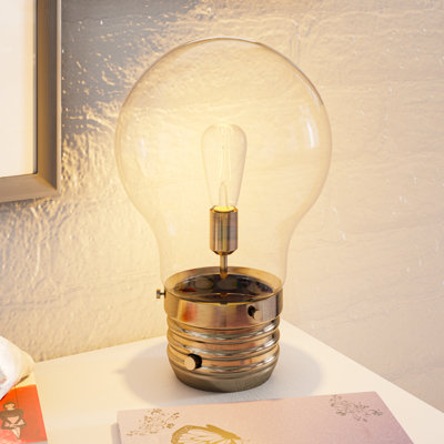 Lampe de table en laiton antique Mikolas