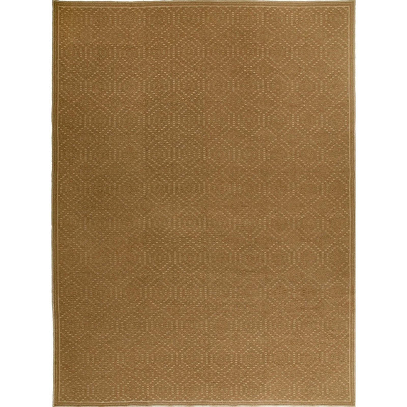 Tapis brun de haute qualité noué à la main