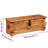 Storage Chest, Multifunctional Organizer for Bedroom/ Living Room, 43.3" x 13.8" x 15.7" Brown Solid Mango wood